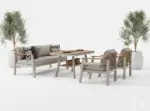 Terazzi Onyx градинарски премиум сет - крем